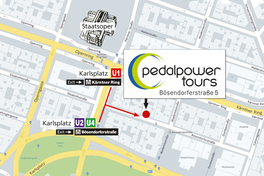 Map to Pedal Power