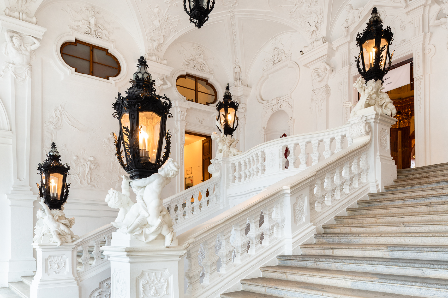 Innenaufnahme Oberes Belvedere Stiegenhaus_Lukas Schaller